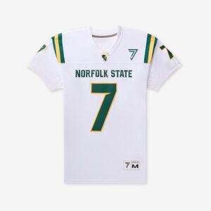 V7 Brand Mike Vick Norfolk State White & Green Jersey